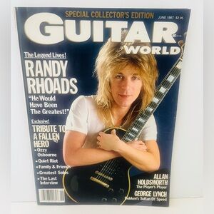 Randy Rhoads Guitar World Special Edition June 1987 Tribute Vintage Magazine